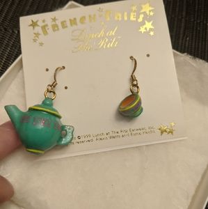 teapot and teacup dangle earrings Von Maur